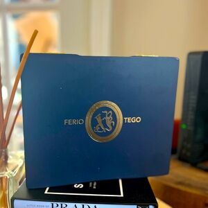 Ferio Tego Blue and Gold Cigar Box Humidor